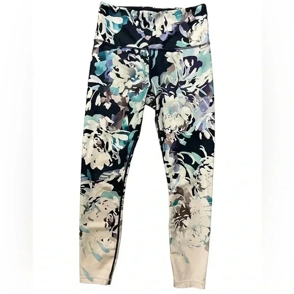 Athleta 7/8 Dark Floral  Tights Size XS - Picture 1 of 7